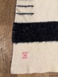 Hudson's Bay Wool Blanket with Black Stripes