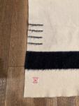 Hudson's Bay Wool Blanket with Black Stripes