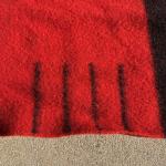 Hudson's Bay Wool Blanket - Red Black Stripes