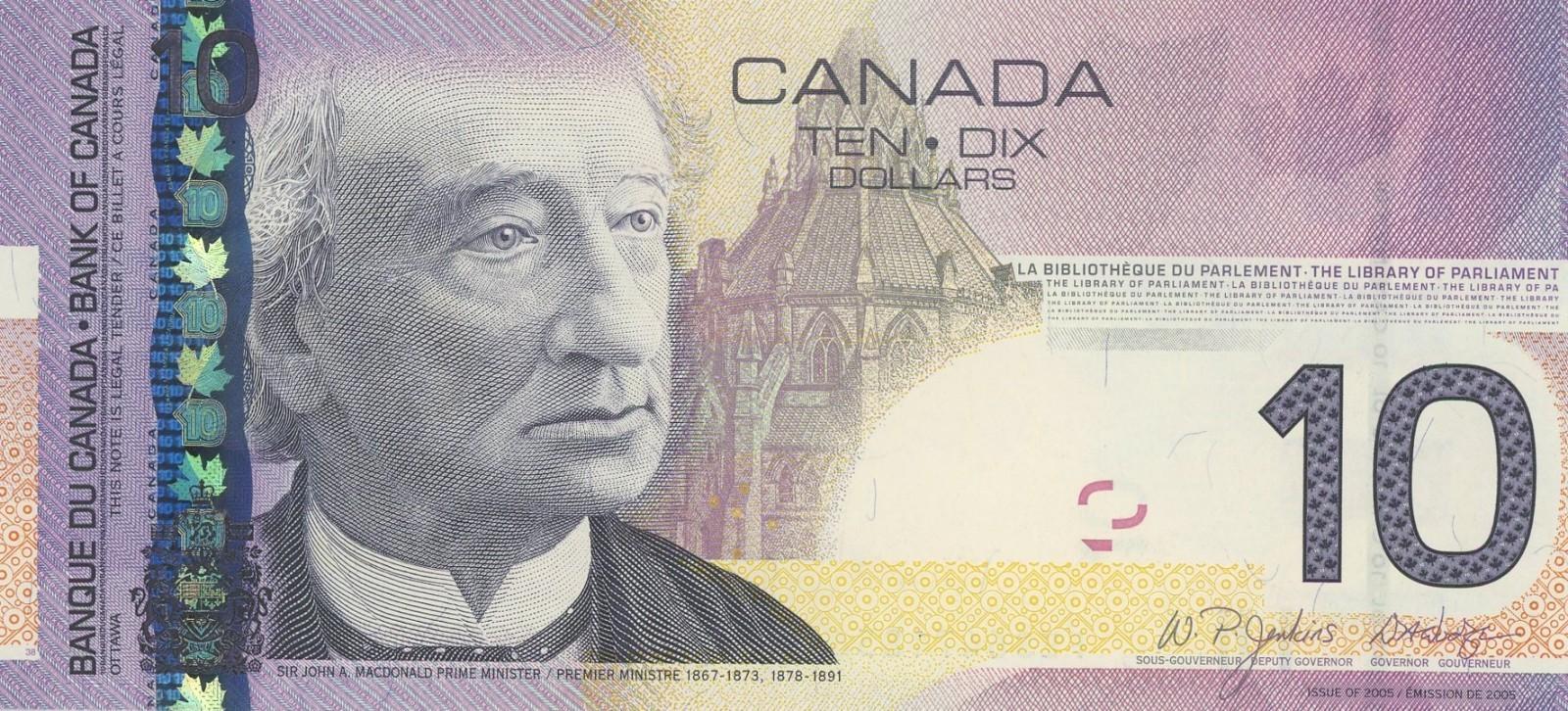 2005 Canada $10 Bank Note – Vintage Collector's Gem