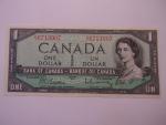 Set of 5 Vintage Canadian One Dollar Notes