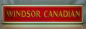 Windsor Canadian Whisky Vintage Lighted Sign 25x6