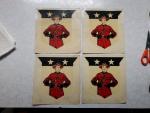Vintage Canadian Mountie Iron-On Decals Set