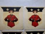 Vintage Canadian Mountie Iron-On Decals Set