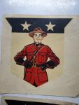 Vintage Canadian Mountie Iron-On Decals Set