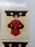 Vintage Canadian Mountie Iron-On Decals Set