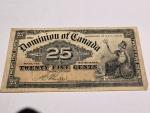 1900 Dominion of Canada 25 Cents Note