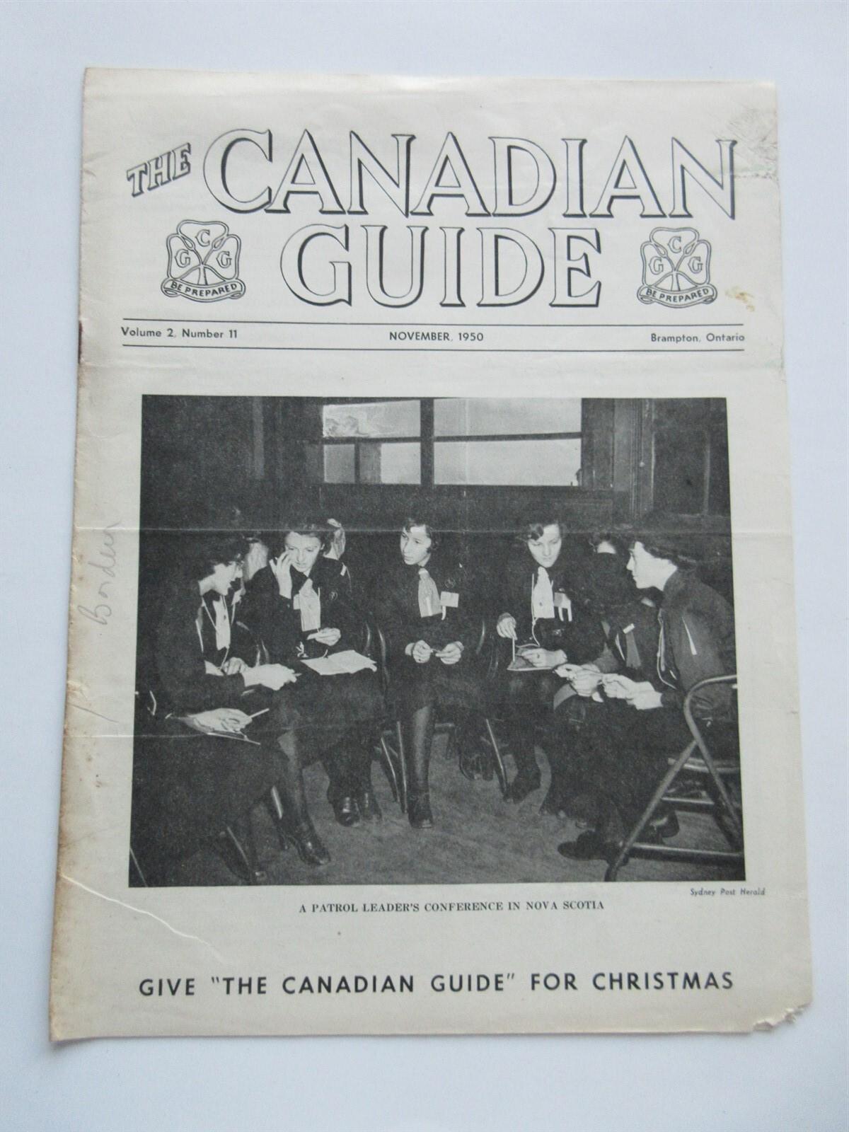 November 1950 Canadian Guide Magazine - Girl Scouts