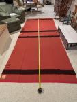 Rare Hudson Bay Red Wool Blanket - Double Length