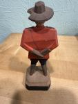 Hand-Carved Vintage Canadian Mountie Hat
