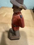 Hand-Carved Vintage Canadian Mountie Hat