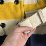 60s 70s Hudson Bay Wool Blanket Jacket Large