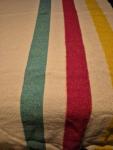 Hudson's Bay Vintage Multicolor Stripe Wool Blanket