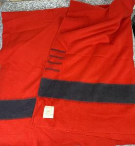 Hudson's Bay Vintage Red Wool Point Blanket