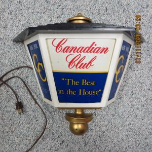 Canadian Club "Best in the House" Vintage Sign