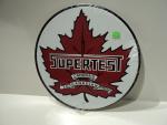 Supertest Vintage Canadian Gas Sign - 12" Round