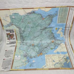 1983 Vintage New Brunswick Travel Map Guide