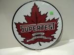 Supertest Vintage Canadian Gas Sign - 12" Round