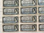 1954 $5 Bank of Canada Notes Lot
