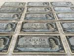 1954 $5 Bank of Canada Notes Lot