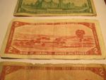 Set of Vintage Canadian Currency: 1967 $1 & 1954 $2 Bills