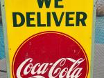 Vintage 1940s Canadian Coca-Cola Sign 18x48 Inches