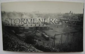 1952 Canadian National Railroad Engine House Photo