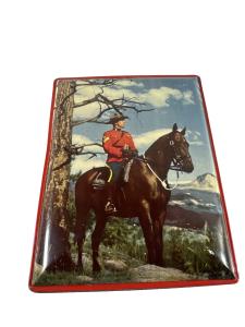 1950s Canadian Mountie on Patrol Tin Figurine