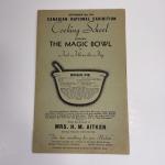 1938 Canadian National Exhibition Cooking Recipe Book
