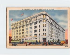 Hudsons Bay Company Store Winnipeg Postcard