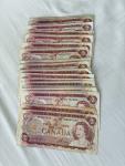 1974 Canadian Two Dollar Bill Banknote