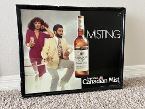 Canadian Mist Vintage Metal Wall Sign 21"x18
