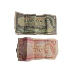 Vintage Canada Bank Notes: Unique $1 & $2 Set