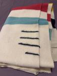 Vintage Hudson’s Bay Striped Wool Blanket 58"x80