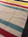 Vintage Hudson’s Bay Striped Wool Blanket 58"x80