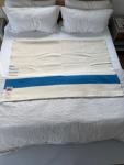 Hudson's Bay Vintage Blue Stripe Wool Blanket