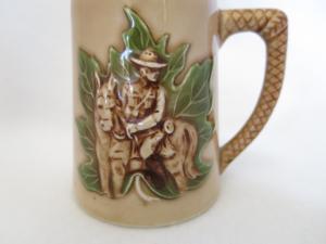 Vintage Hand Painted Canadian Mountie Mug