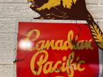 Vintage Canadian Pacific Railway Beaver Sign Cutout