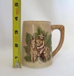 Vintage Hand Painted Canadian Mountie Mug