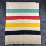 Hudson Bay Multicolor Stripe Wool Blanket