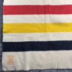 Hudson Bay Multicolor Stripe Wool Blanket