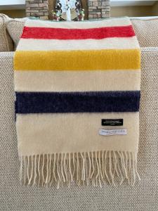 Johnston’s Hudson’s Bay Point Blanket Cashmere Scarf