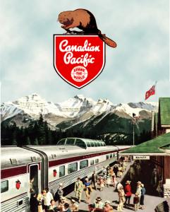 Canadian Pacific Railroad Vintage Metal Sign