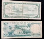 Canadian One Dollar and Fifty Cents Notes Set