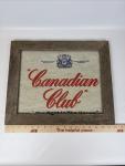 Canadian Club Whiskey Vintage Framed Bar Sign
