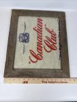 Canadian Club Whiskey Vintage Framed Bar Sign