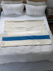 Blue Vintage 1990s Hudson Bay Wool Blanket