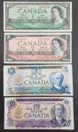 Vintage Canadian Bank Notes from the 1950s and 1970s