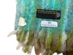 Vintage Hudson's Bay Blue Mohair Blanket from Finland