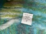 Vintage Hudson's Bay Blue Mohair Blanket from Finland